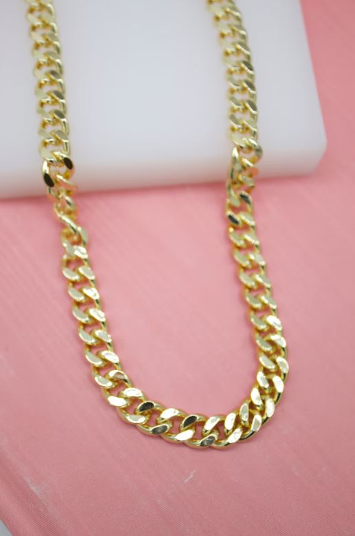 18K Gold Filled 9mm Cuban Link Chain