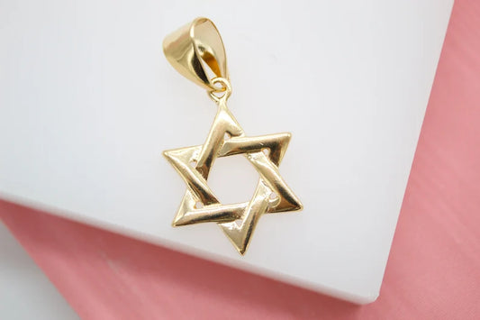 18K Gold Filled Star of David Pendant