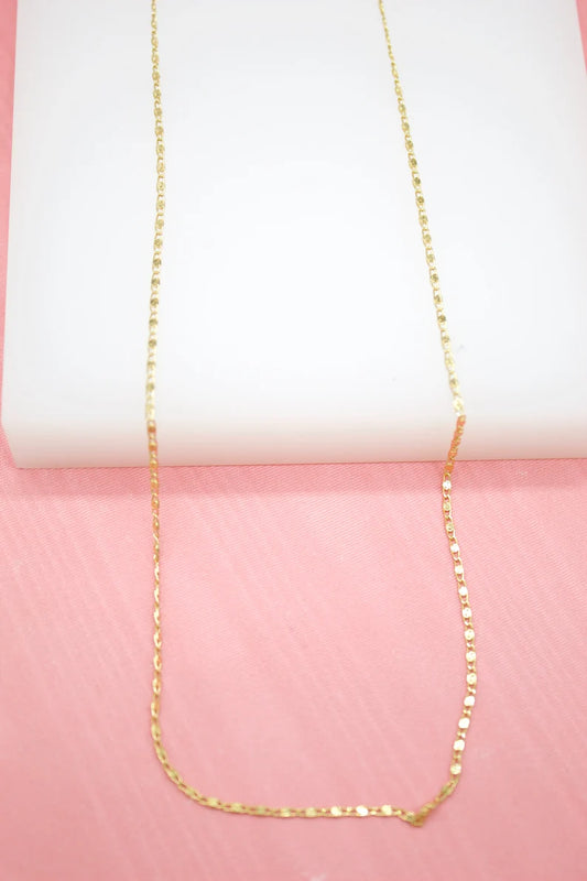 18K Gold Filled 1mm Link Chain